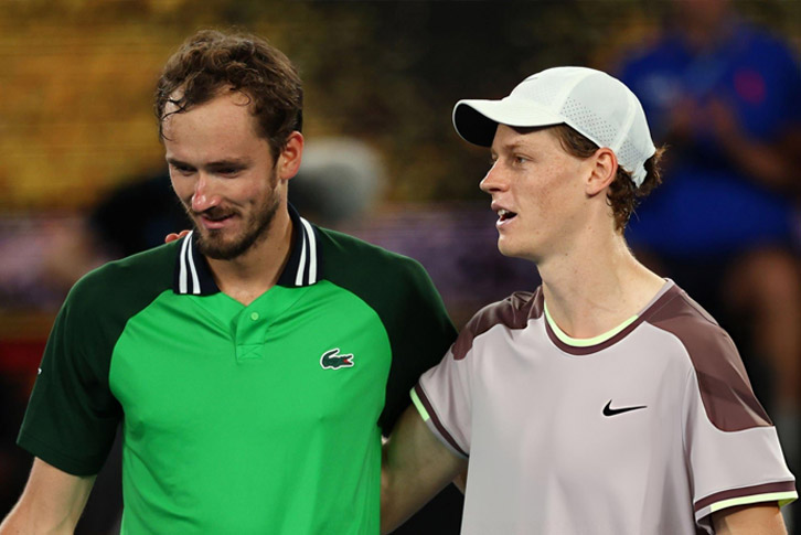 Daniil Medvedev dày dạn kinh nghiệm quyết tâm ngăn chặn đà thăng tiến của Jannik Sinner