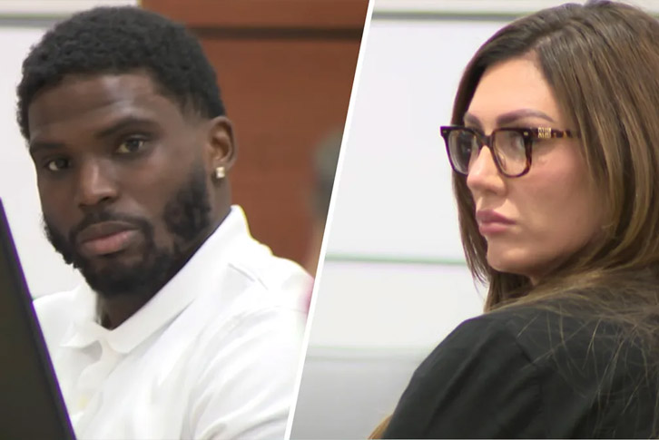 Tyreek Hill & Sophie Hall tại tòa án Florida