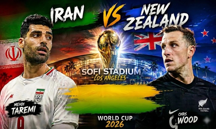 Trận hòa đáng tiếc ngày ra quân của tuyển Iran trước New Zealand tại World Cup 2026 Trận hòa đáng tiếc ngày ra quân của tuyển Iran trước New Zealand tại World Cup 2026