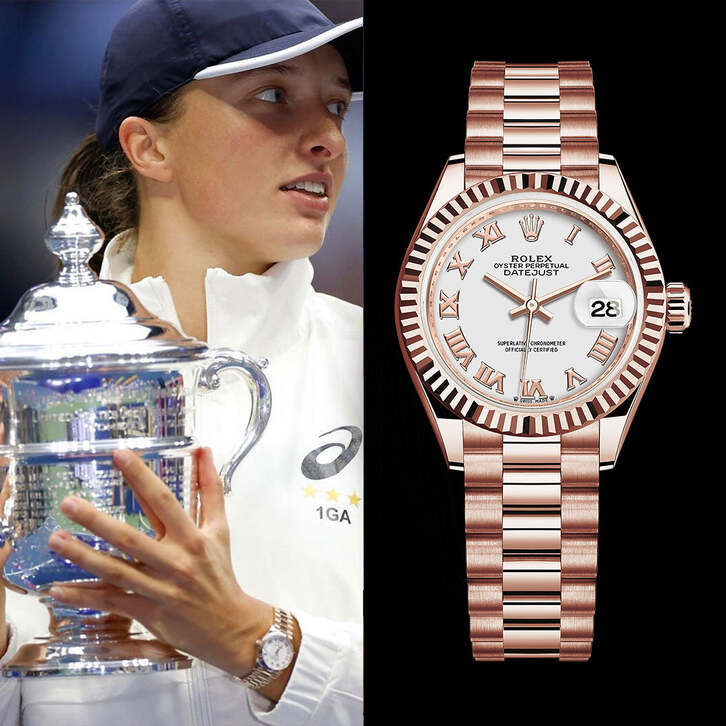 Iga Świątek – Nữ hoàng đất nện và chiếc Datejust thanh lịch