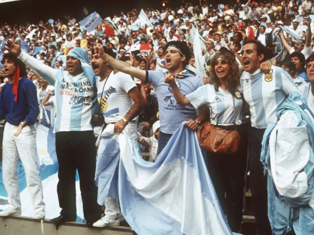 Cổ động viên Argentina ăn mừng cuồng nhiệt năm 1986