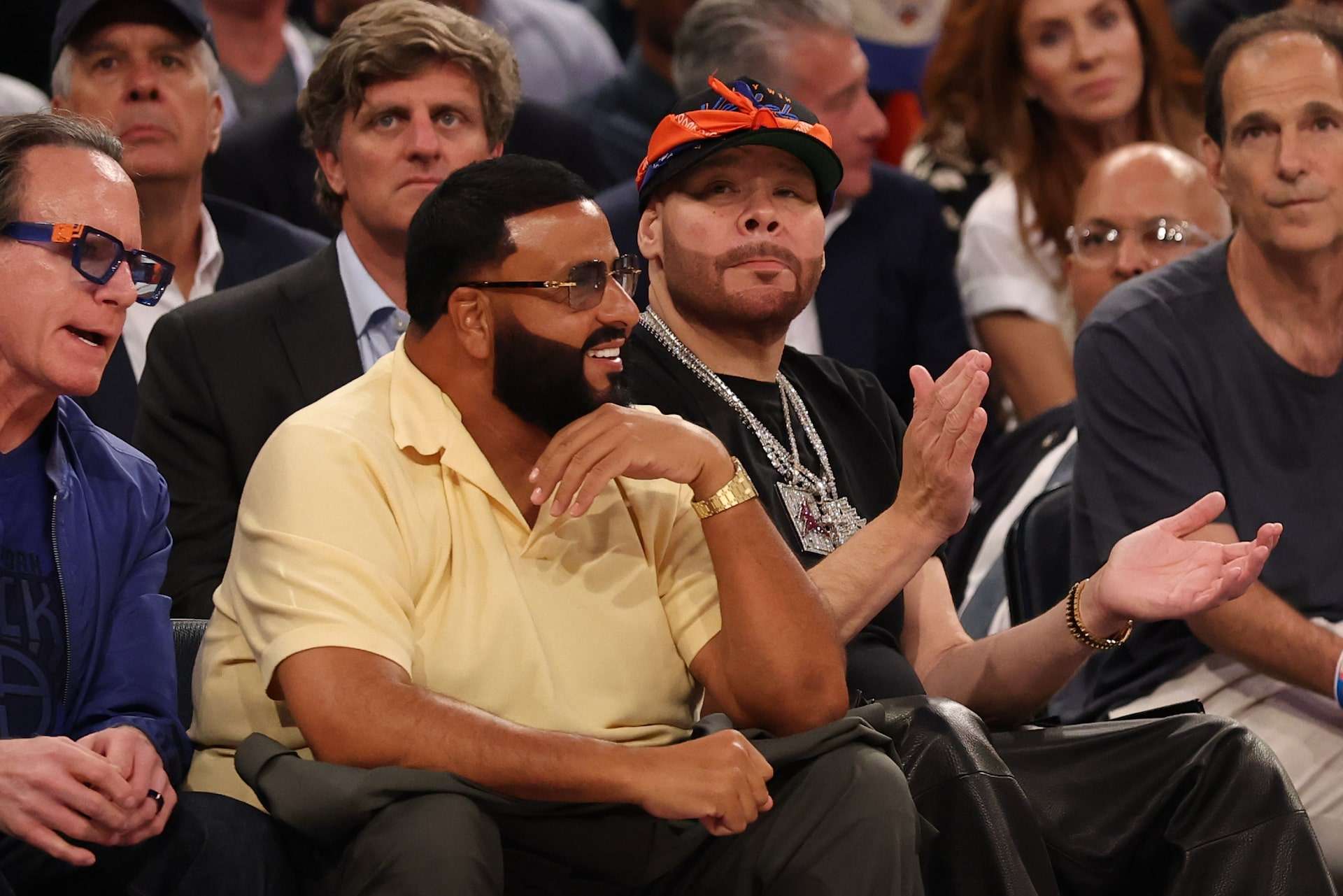 Hai nam rapper DJ Khaled và Fat Joe hội ngộ tại trận 3 NBA Finals