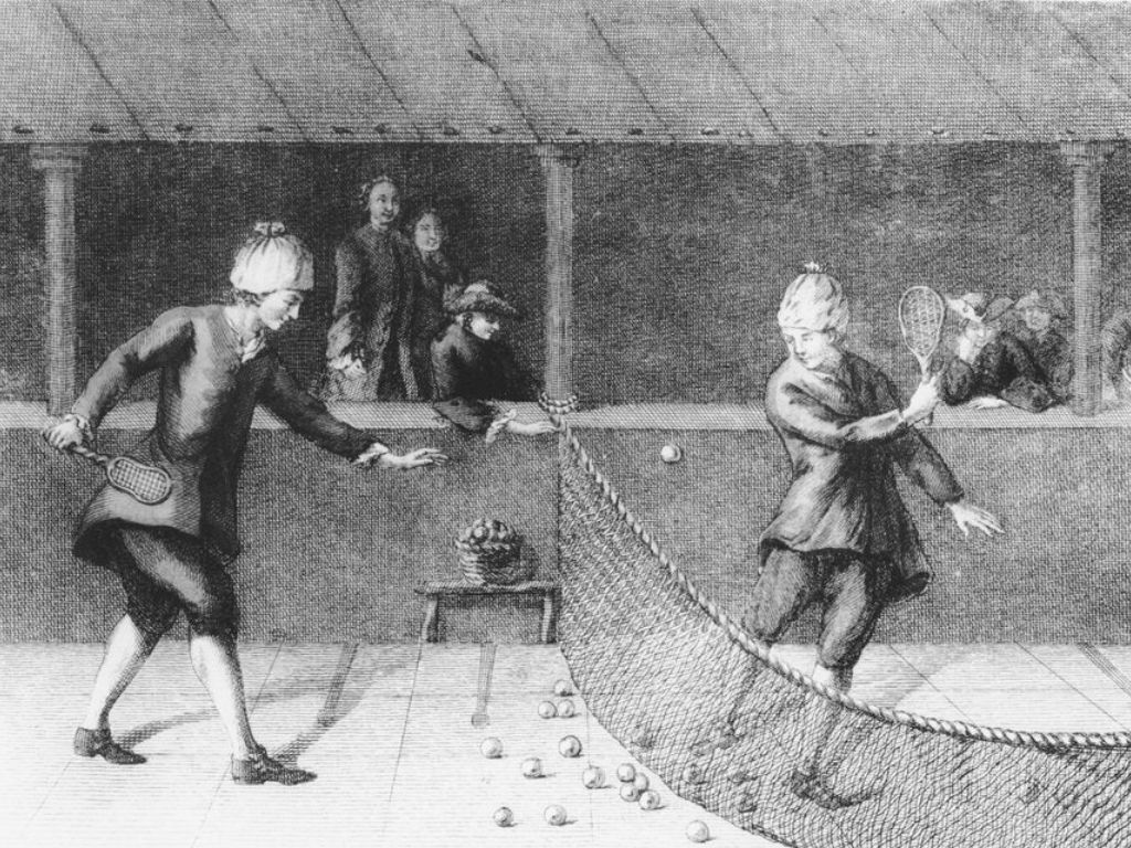 Giả thuyết thứ hai: Xuất phát từ bộ môn Jeu de Paume tại Pháp