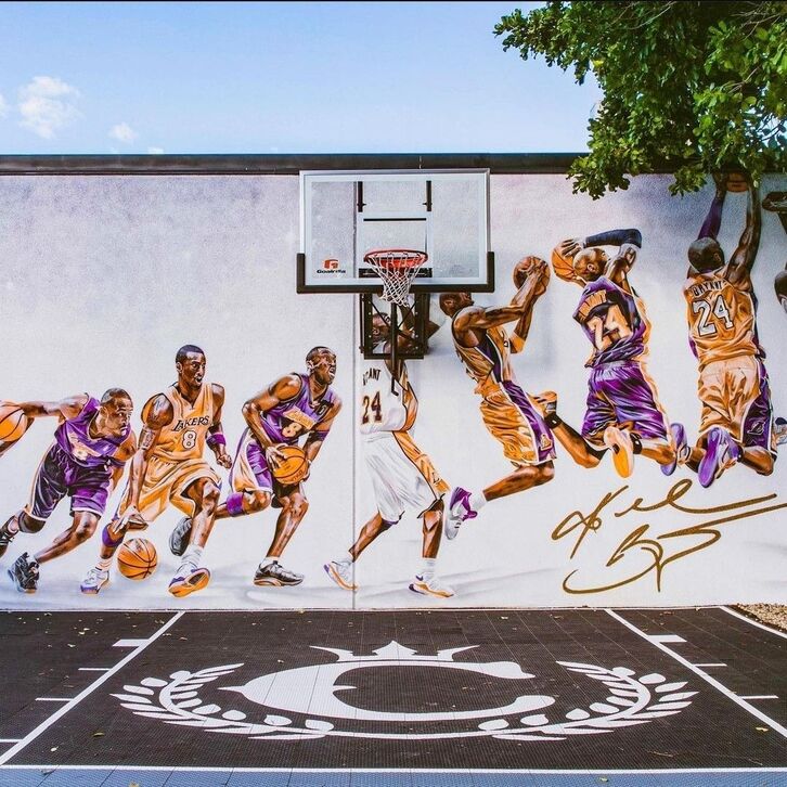 Hình ảnh hoạ tiết Graffiti bóng rổ