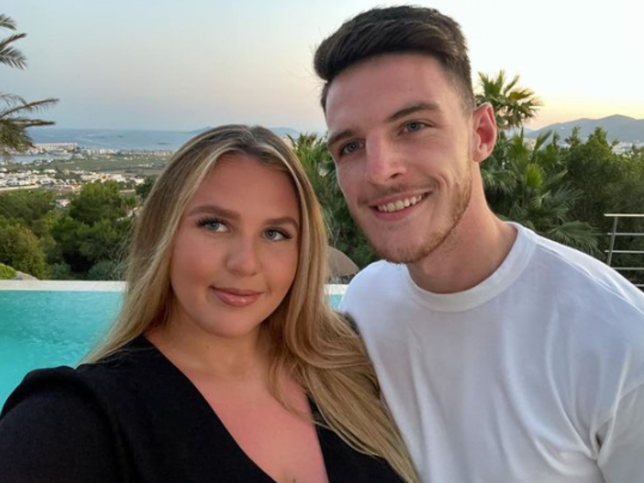 Lauren Fryer và Declan Rice