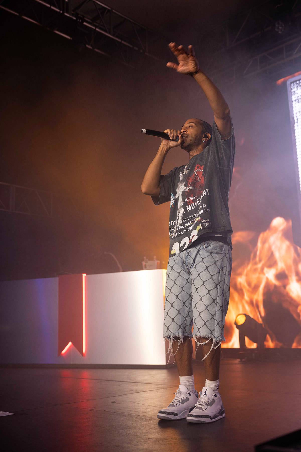 Rapper huyền thoại Ludacris biểu diễn cực cháy tại sự kiện Pitchside Club ở California