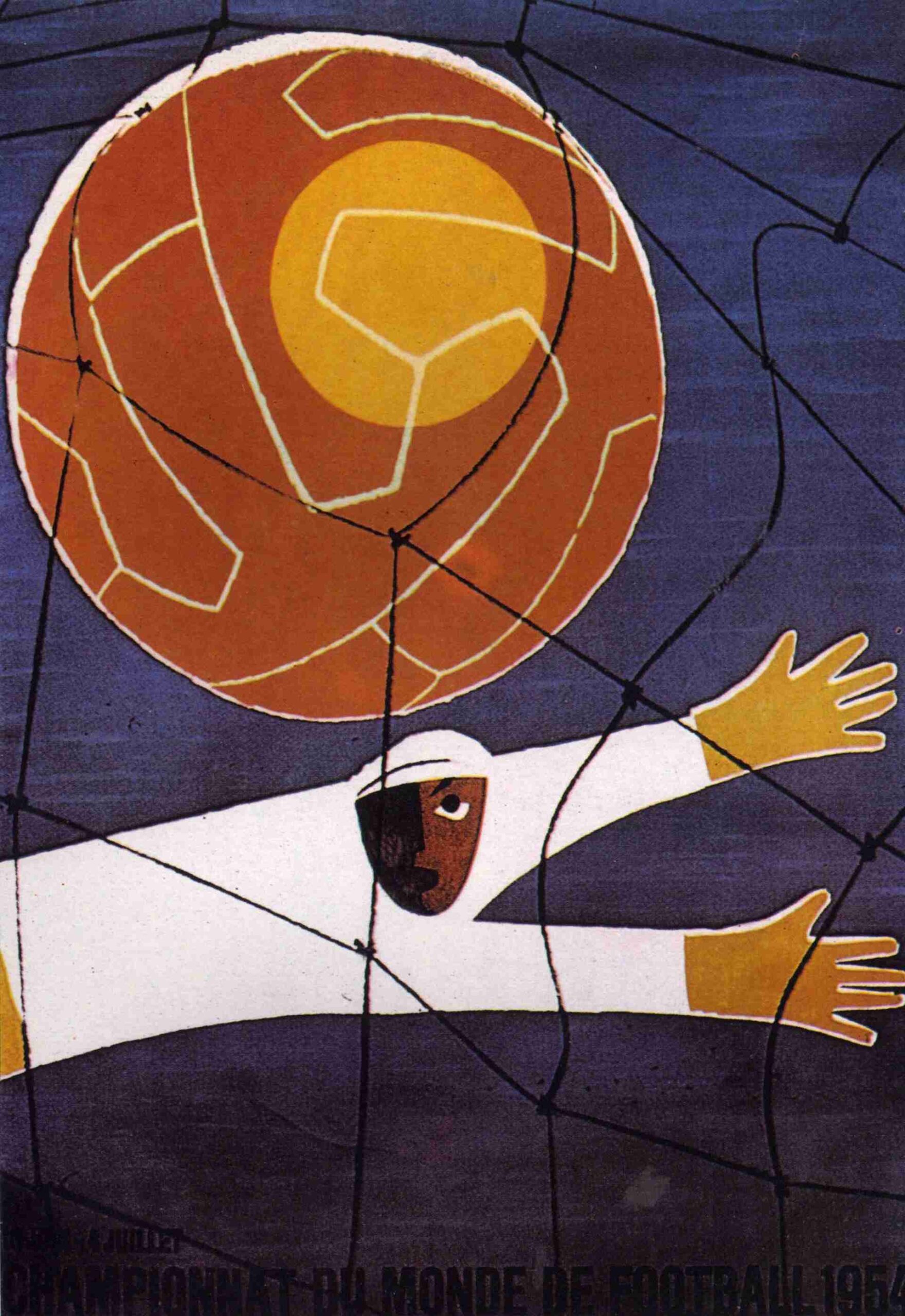 Poster chính thức World Cup 1954 tại Thụy Sĩ