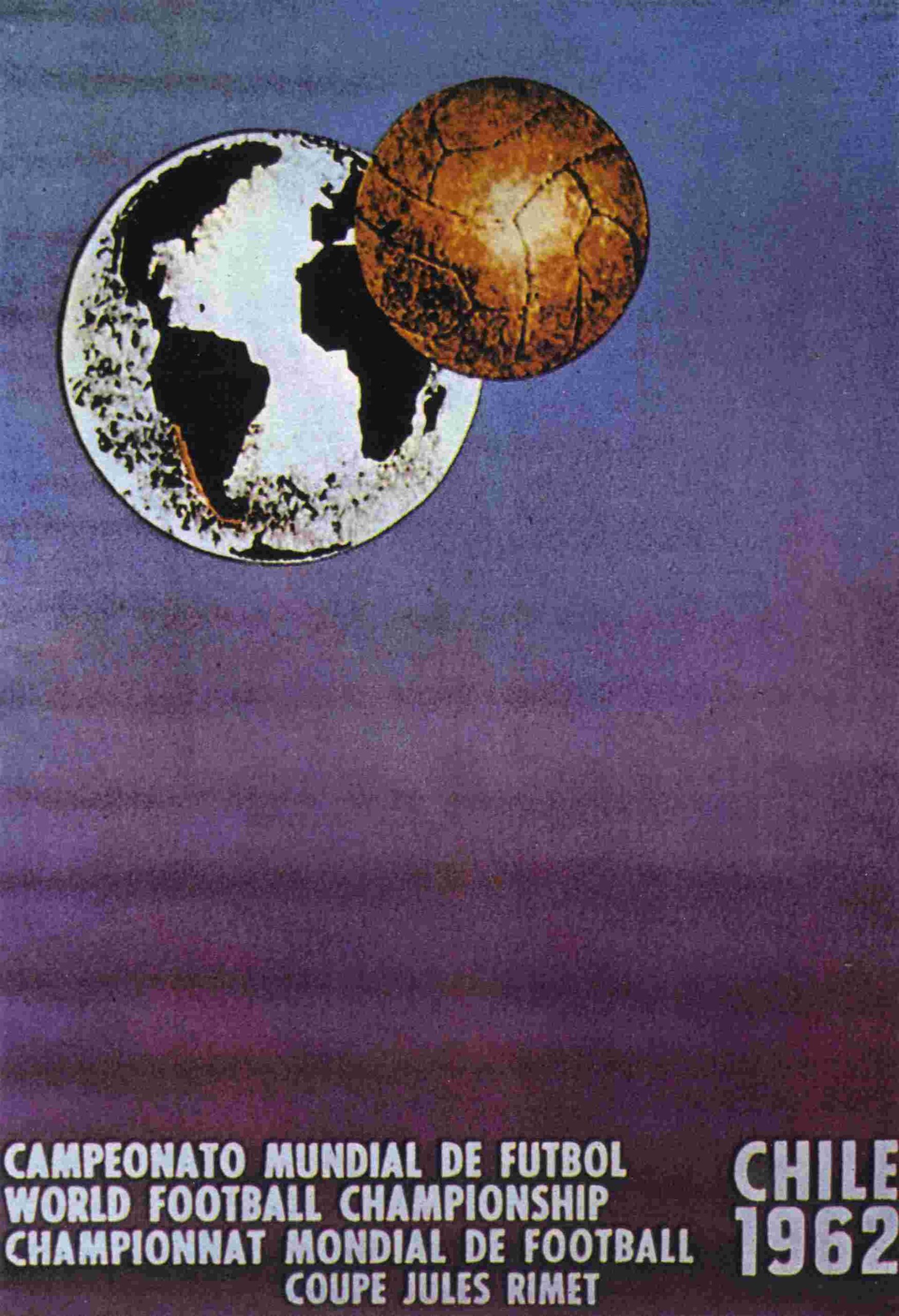 Poster chính thức World Cup 1962 tại Chile