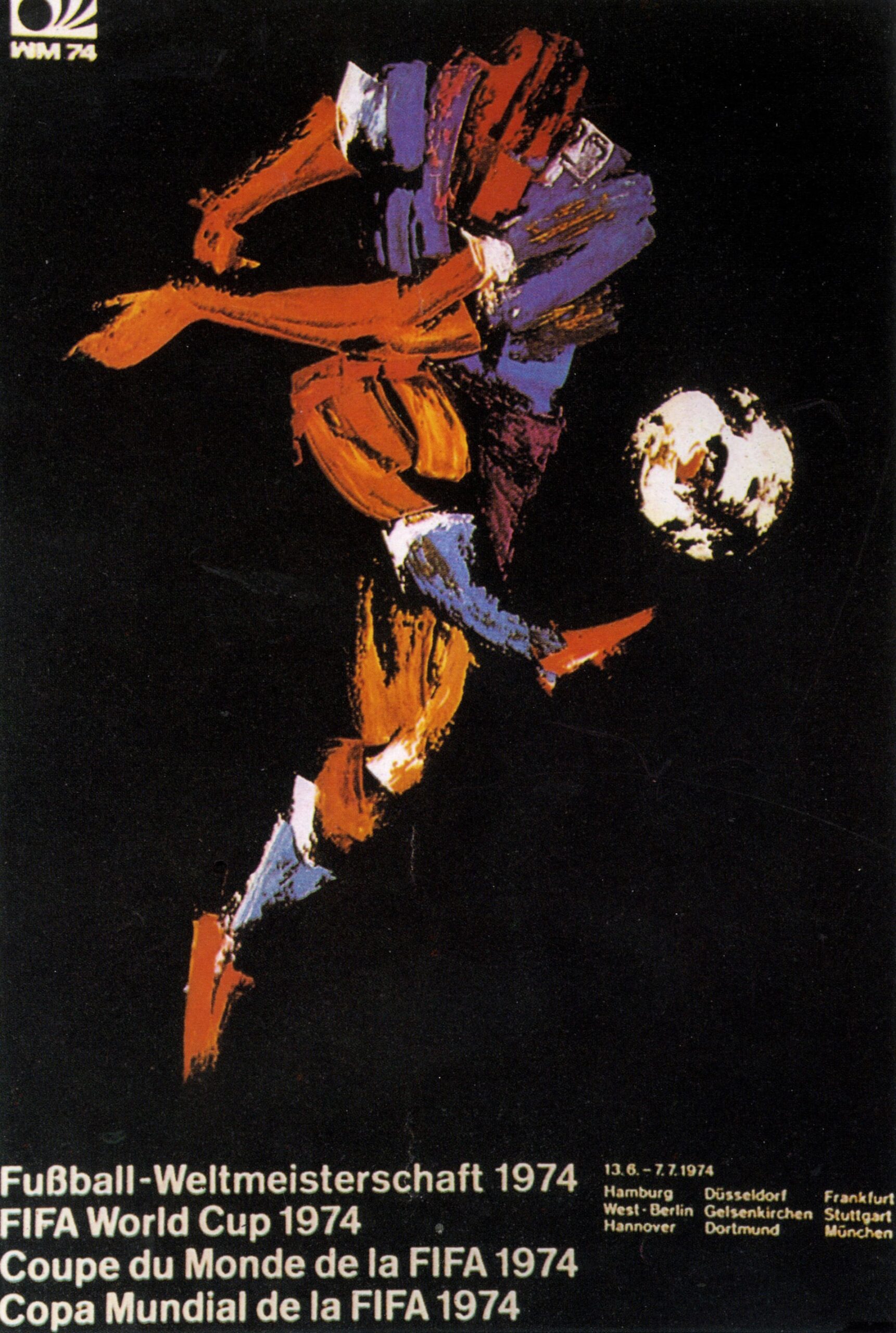 Poster chính thức World Cup 1974 tại Tây Đức
