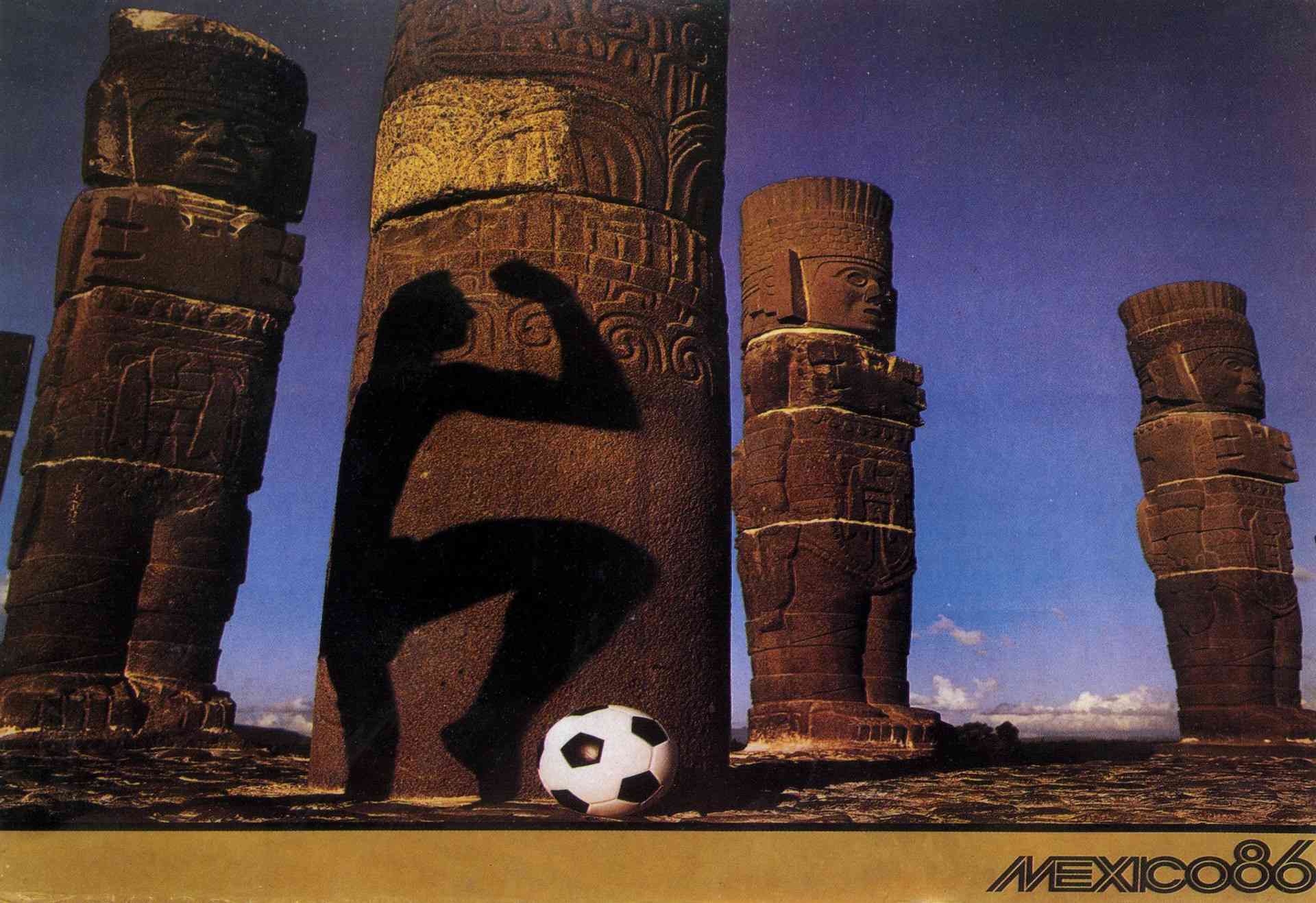Poster chính thức World Cup 1986 tại Mexico