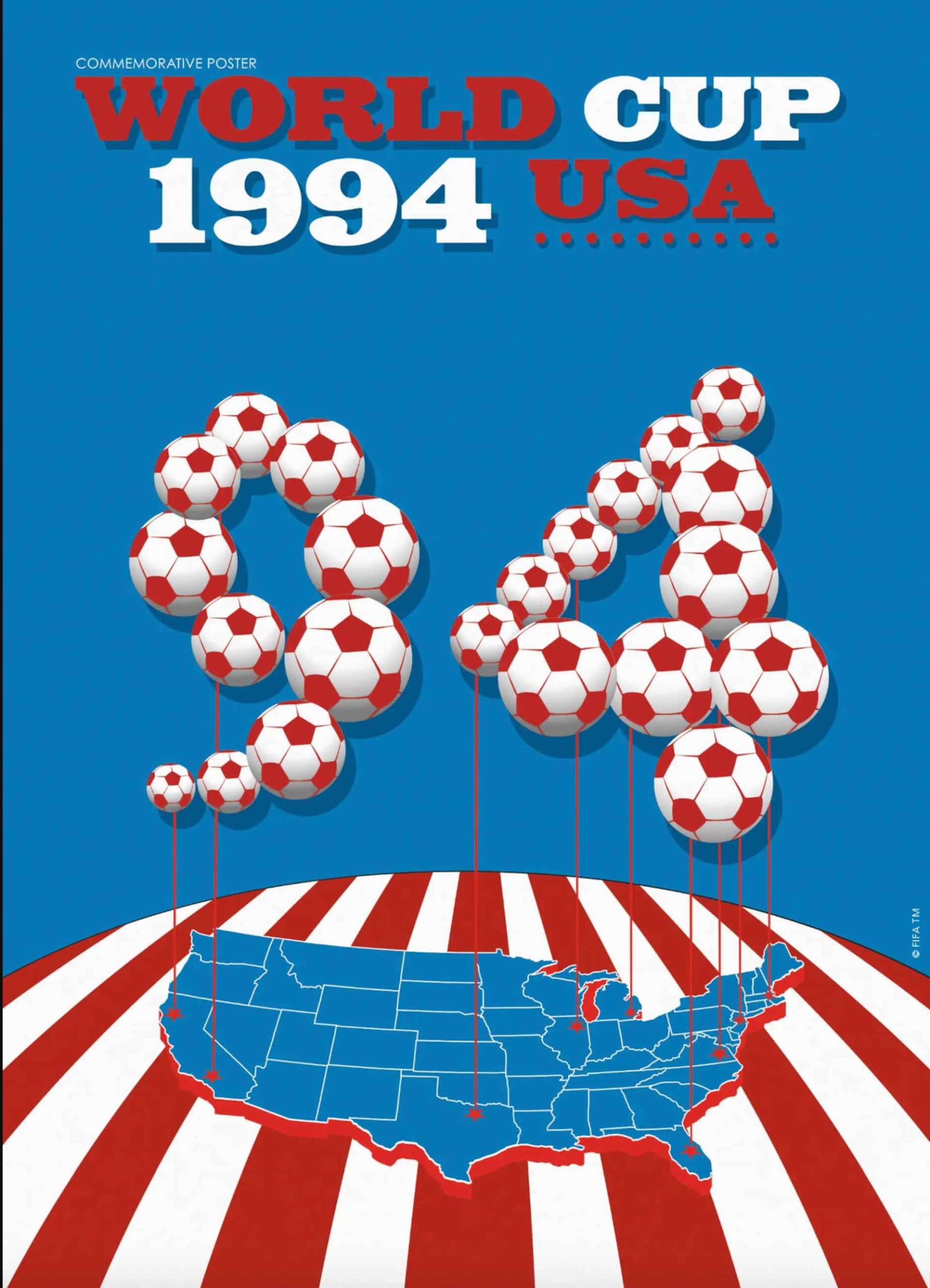 Poster chính thức World Cup 1994 tại Mỹ