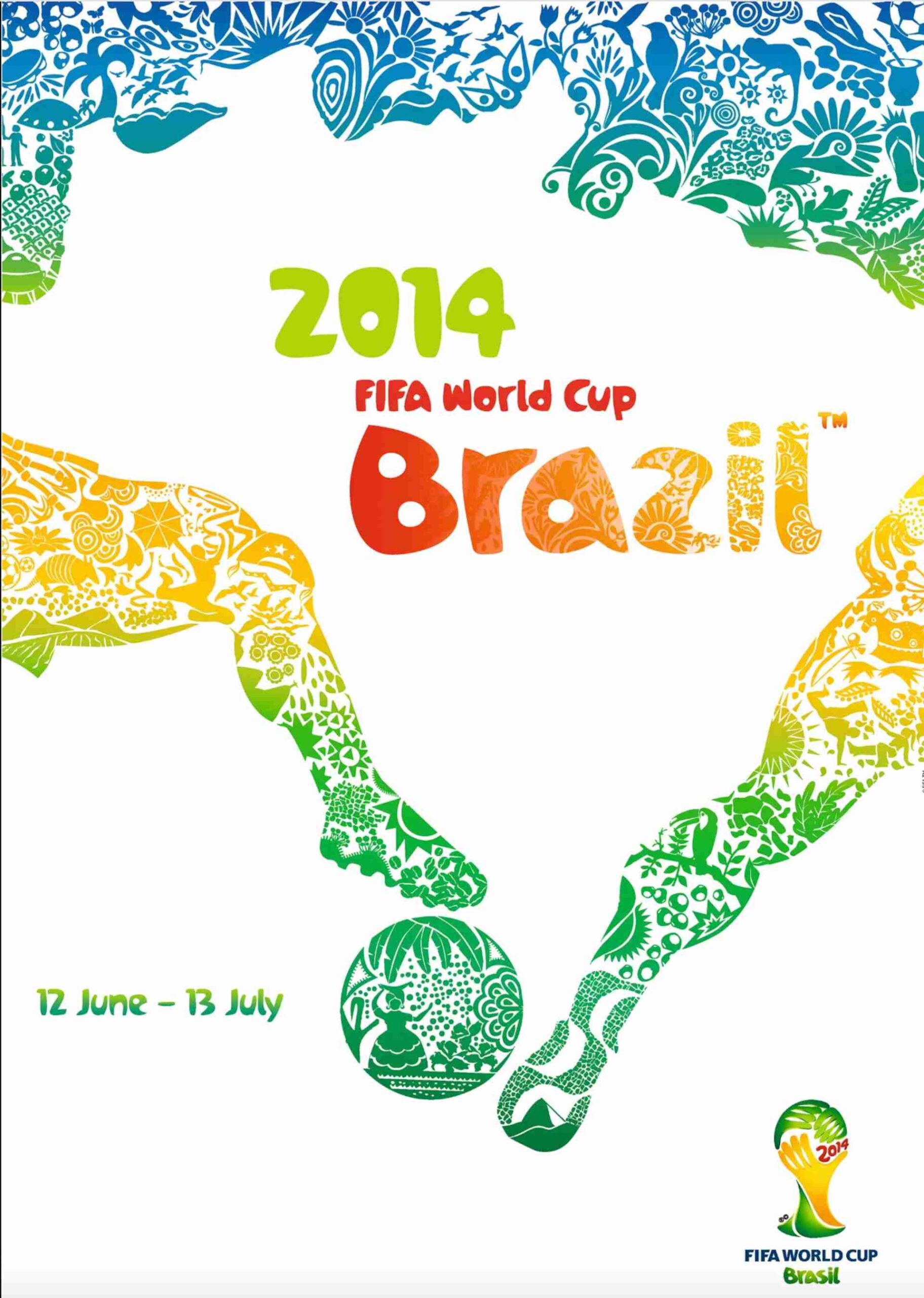 Poster chính thức World Cup 2014 tại Brazil