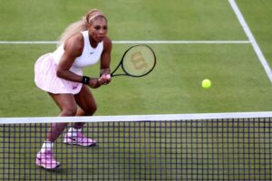 Serena Williams thi đấu trong trận đấu hôm thứ 3