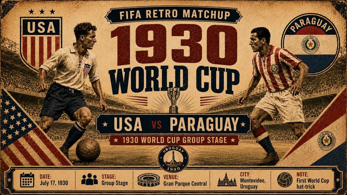 Tuyển Mỹ và tuyển Paraguay từng đối đầu vào năm 1930