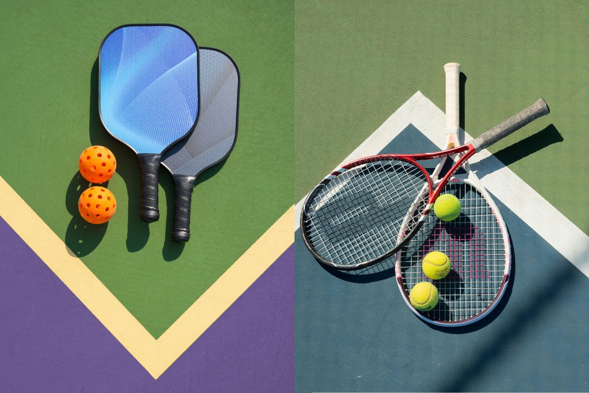 So sánh dụng cụ chơi Pickleball vs Tennis