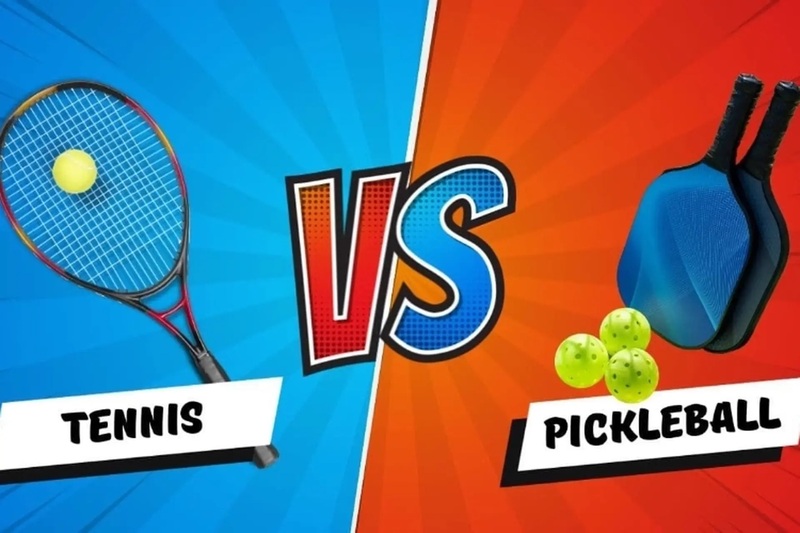 Sự khác nhau giữa cách cầm vợt pickleball và tennis