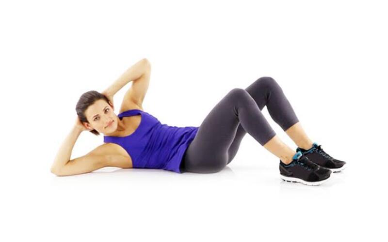 Twist crunches – Gập bụng chéo