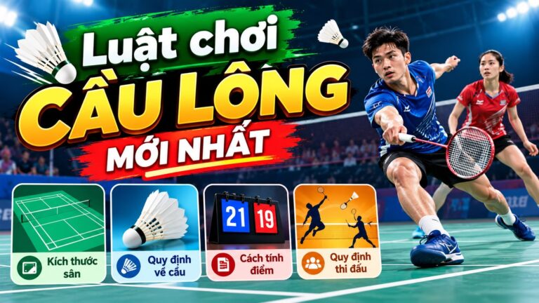 Luật chơi cầu lông mới nhất 2026: Cách tính điểm và quy định Luật chơi cầu lông mới nhất: Cách tính điểm và quy định đơn và đôi